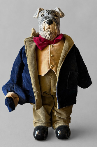 Vintage standing dog - standing,