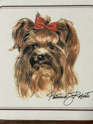 Yorkshire terrier dog coasters - dog,